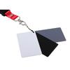 3 In 1 White Black Grey Balance  Cards 18-degree Small Gray Card With Neck Strap Photography Accessories