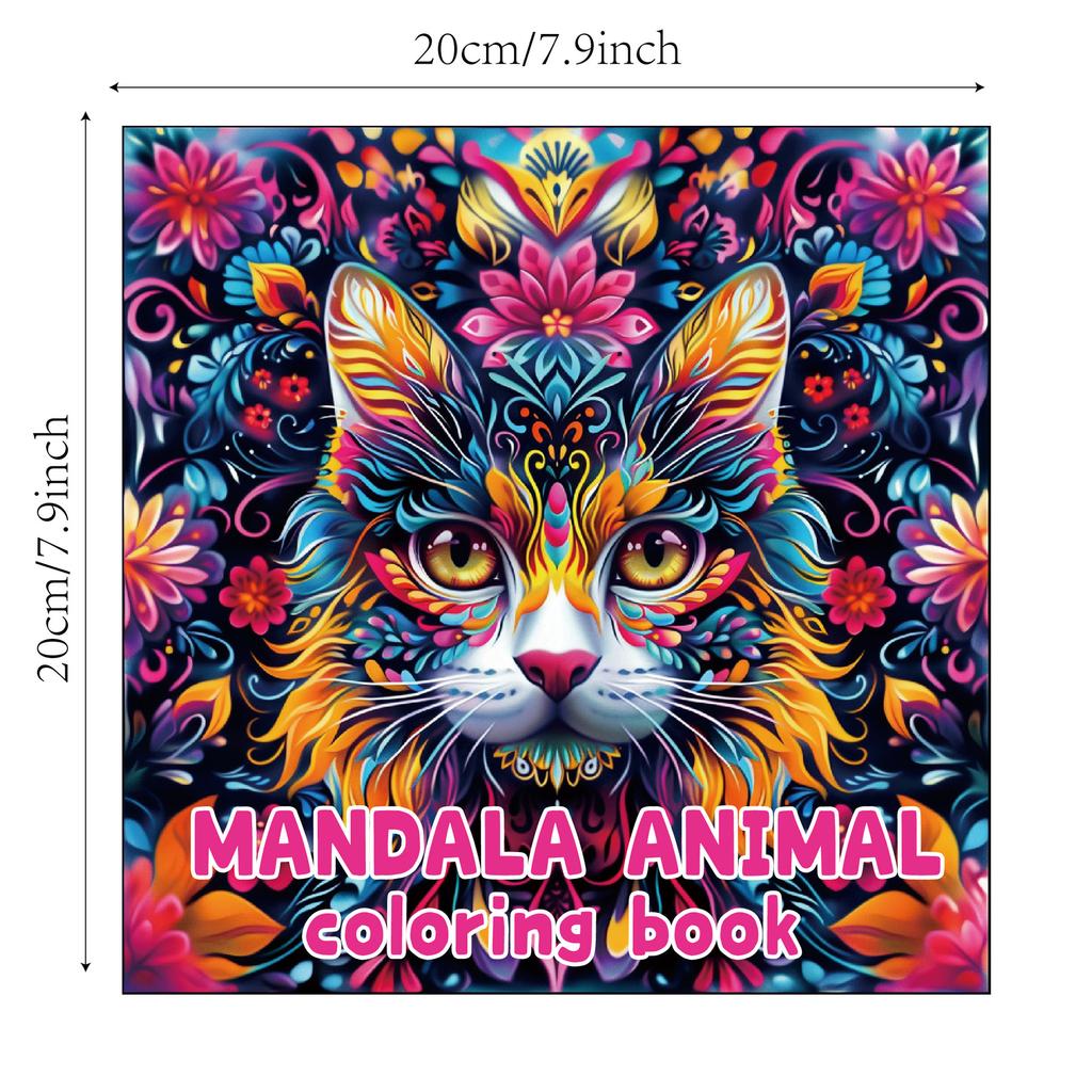 24 Mandala Animal Coloring Books Adult Coloring Books Graffiti Watercolor Creative Coloring Illustrations
