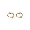 Versatile Earrings for Women, Round Earrings for Japanese and Korean Simple and Compact Ear Buckles for Naked Plain Circle Versatile Couple Earrings