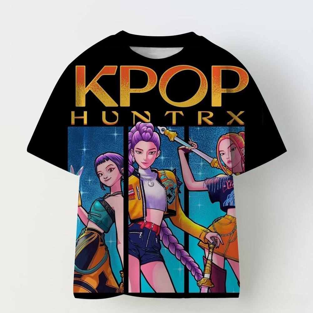 Casual Comfort Top Fashion Printed Short Sleeve Loose T-Shirts Girls