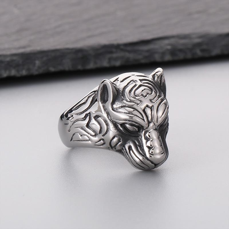 

High Quality Domineering Leopard Ring for Men Hip Hop Stainless Steel Animal Charm Figner Ring Gold Color Gift Trendy Jewelry 8