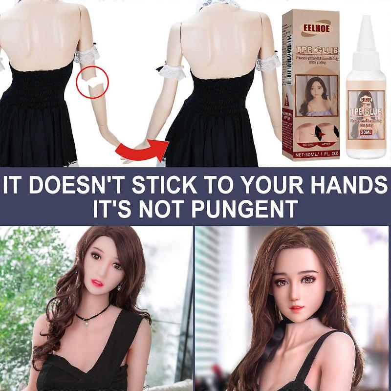 TPE rozpouštědlové lepidlo na opravu silikonových panenek, lepidlo na trhliny TPE 30 ml
