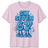 Six Seven Number 67 Cartoon Funny Retro Gamer Style Unisex Tshirt Gift