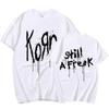 Summer Men Summer Polyester T-Shirt Fashion Top Tees Male Casual Short Sleeve Clothing Korn Music Streetwear Rock Band Unisex