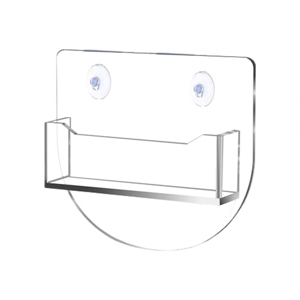 

Window Mount Business Card Holder with Suction Cups Clear Acrylic Business Card Display Stand Single Pocket Organizer for Office