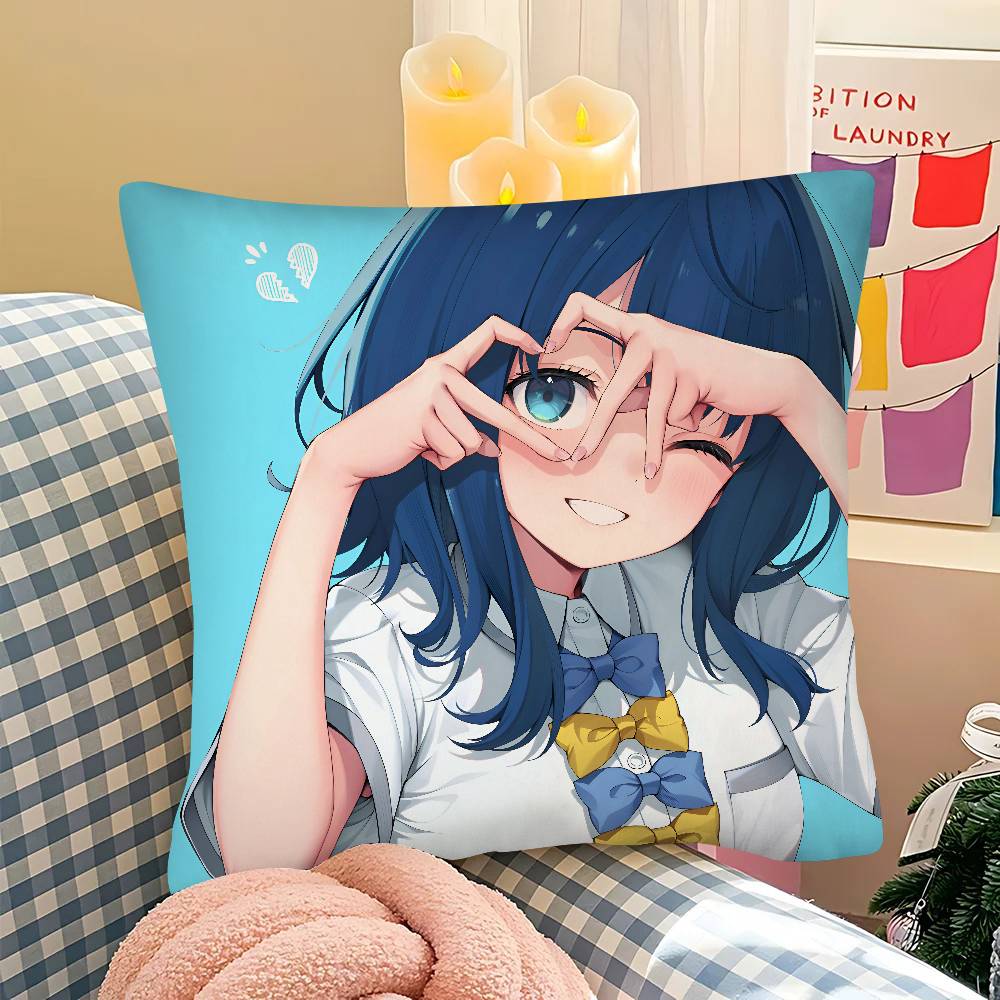 Yanami Anna Too Many Losing Heroines Anime Pillow Case Square Pillow Bedroom Sofa Leisure Comfort Cushion Car  Home Decoration