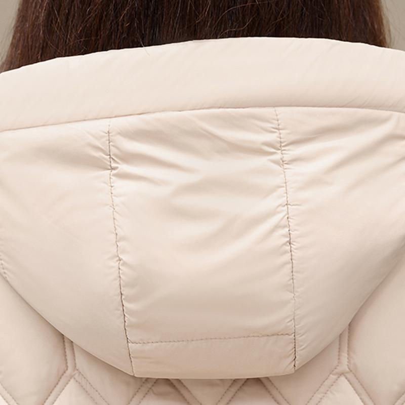 Fashion Middle Age Women's Winter Parka Hooded Casual Warm Long Coats Thick Women Jackets