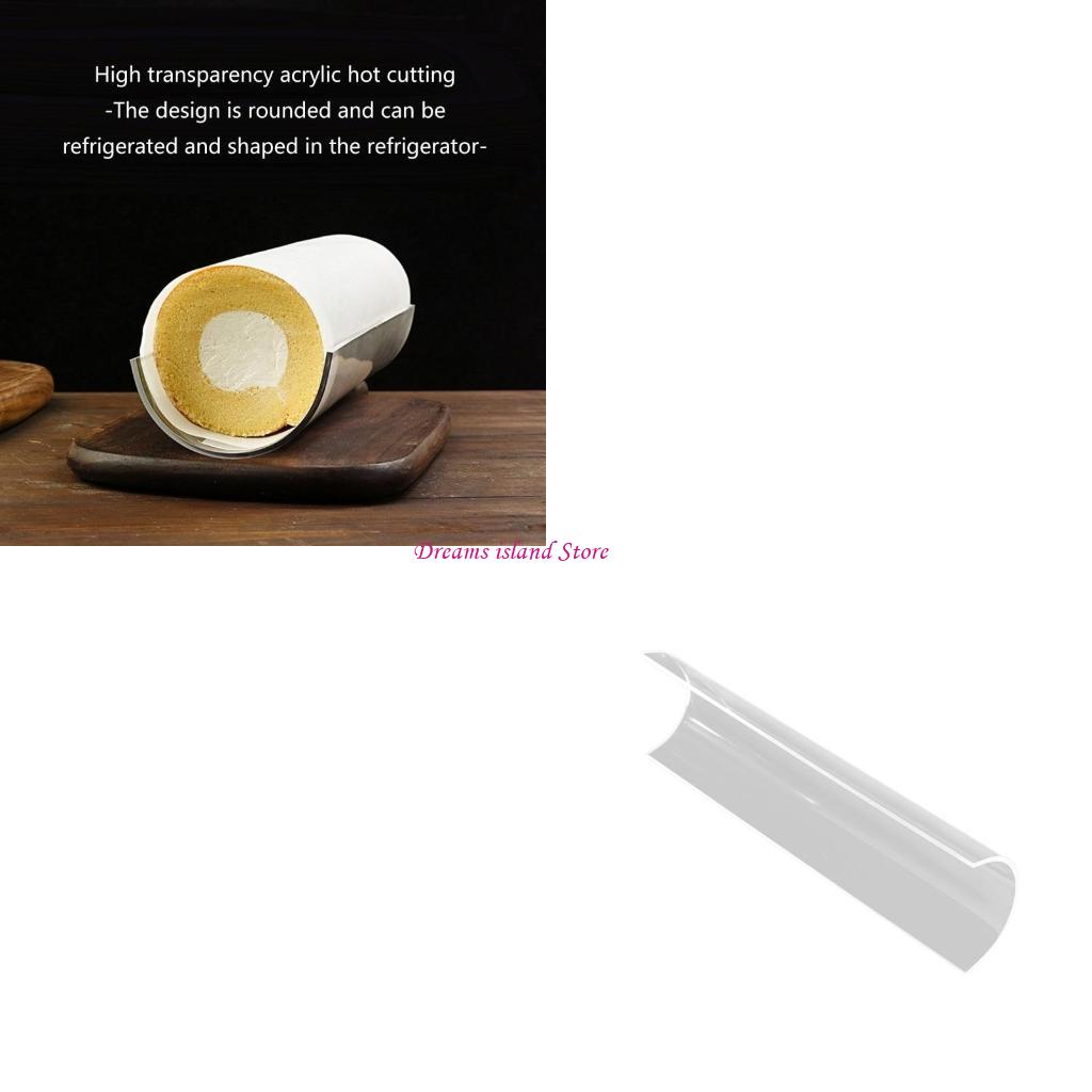 UShape Bread Bakings Molds Acrylic Cake Roll Shaper Long Bar Cake Decorations Molds HX6C