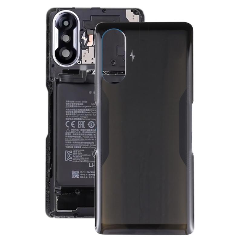 Copribatteria posteriore in vetro per Xiaomi Redmi K40 Gaming(Nero)