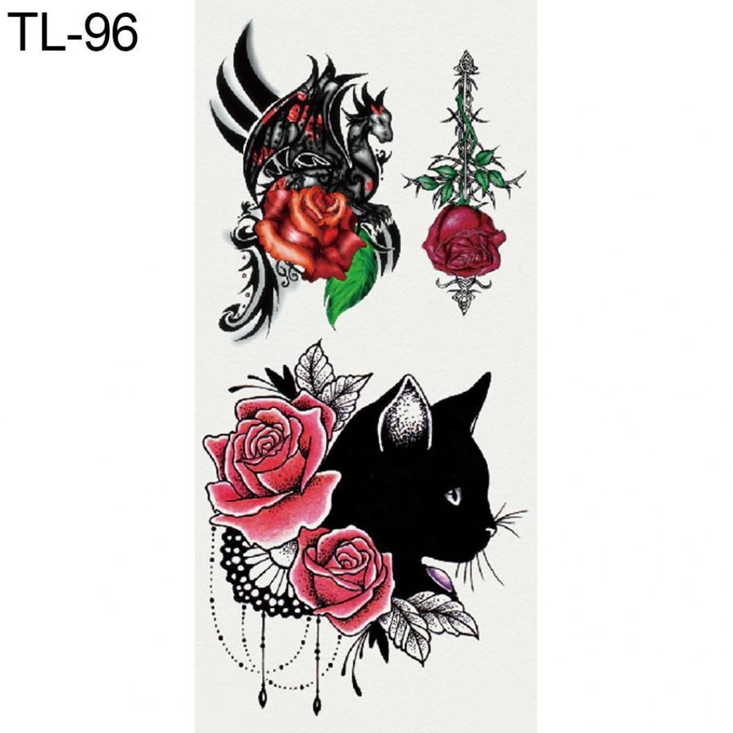 

Водонепроницаемая временная татуировка Наклейка Боди Арт Змея Кошка Собака Сова Наклейки