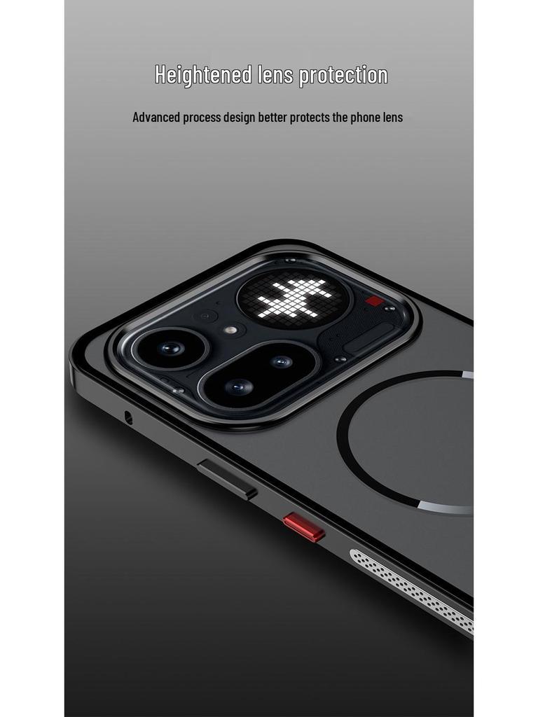 Nothing Phone 4 Pro Magnetic Metal Snap Drop-Proof Frosted Case