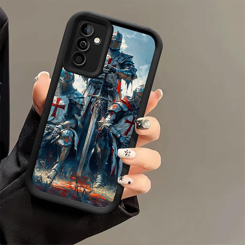 Phone Case for Samsung Galaxy S26 S25 Ultra S24 FE Crusades Knights Templar Shell S23 Plus S22 + S21 S20 5G Soft Silicone Funda