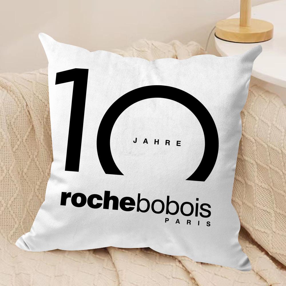 RRoche Fashion BBobois Cushion Cover Soft Plush Fabric DoubleSided Printed Sofa Cushion Cover for All Seasons Home Decor Gift 30x30cm