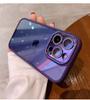 Luxury Armor Glitter Diamond Transparent Clear Hard Case for iPhone 15 14 Pro Max 13 12 11 Plating Camera Lens Protection Cover