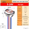 Lanbo IP67 Waterproof Tactile Push Button Switch with Light, Metal, 16/19/22mm.