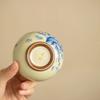 Song Dynasty Style Ru Kiln Ceramic Tea Cup Magpie Plum Blossom Design Zen Gongfu Teaware Premium Handmade for Tea Lovers Gift