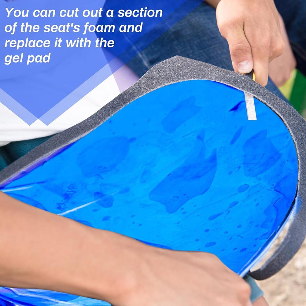 NEW Motorcycle Seat Gel Pad Easy To Cut Motorbike Shock Absorption Mat Motor Modified Seat Pad Comfortable Soft Gel Seat Cushion