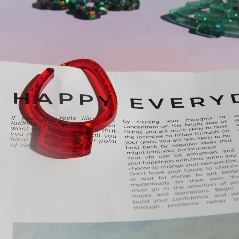 Christmas Themed Reusable Silicone Bookmark Mold For Handmade Resin Jewelry Accessories And Gifts