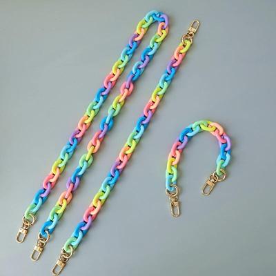 New Fashion Woman Bag Accessory Detachable Parts Chain Female Candy Resin Cute Strap Women Acrylic Shoulder Phone Handle Chain
