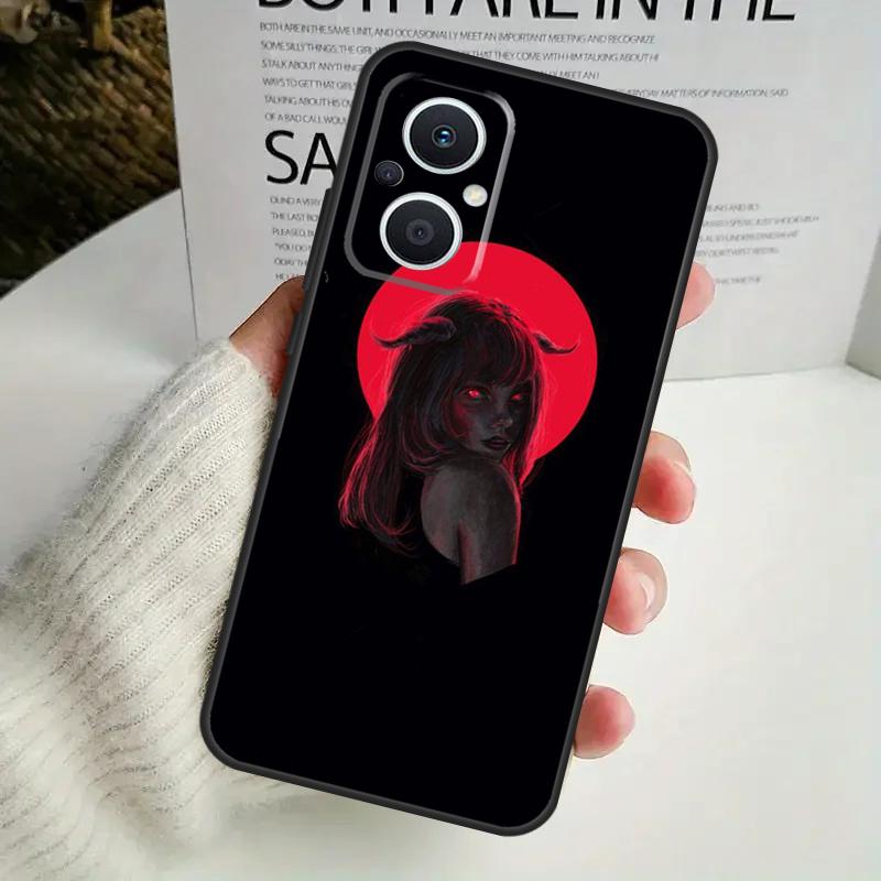 Devil Woman Phone Case For OPPO Reno 8T 14F 13 F 12 11 10 14 Pro 7 8 Lite OPPO Find X8 X6 X5 X9 Pro Cover