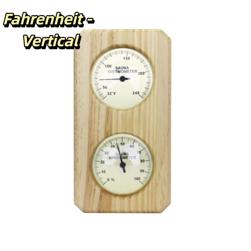 

Bimetallic Strip Hygrometer Hair Hygroscopic Element Temperature Humidity Meter Indoor Steam Room Fahrenheit Vertical