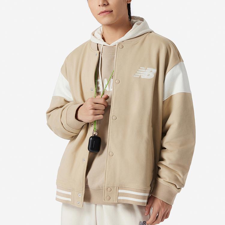New Balance Baseball Jacket Men's Khaki NME11041-BEI