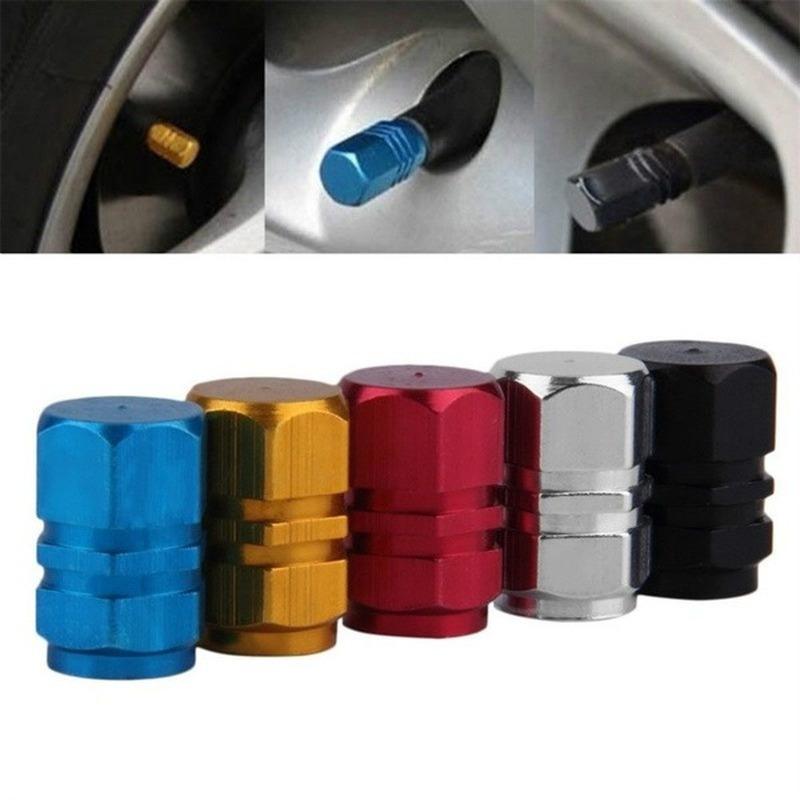 8Pcs/Set Aluminum Alloy Car Wheel Tire Valve Caps Tyre Rim Stem Covers Airdust Waterproof for Automobiles Motorcycles Trucks Bikes
