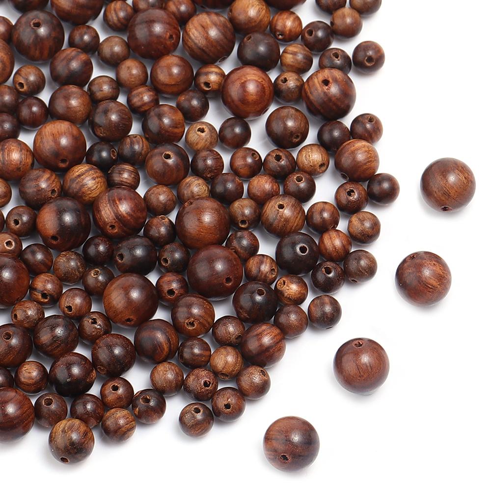 30-100pcs/Lot Natural Thuja Wooden Beads Round Loose Spacer Bead with Aroma for Jewelry Making DIY Braceelt Necklace Accessories