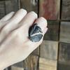 Gothic Dark Personality Crow Index Finger Ring European and American Retro Wings Open Adjustable Bird Ring Ring Ring