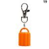 High Quality Practical Silicone Keychain Cap Portable Durable Holder Keychain Compatible For Lip Balm Lipstick Storage Cap