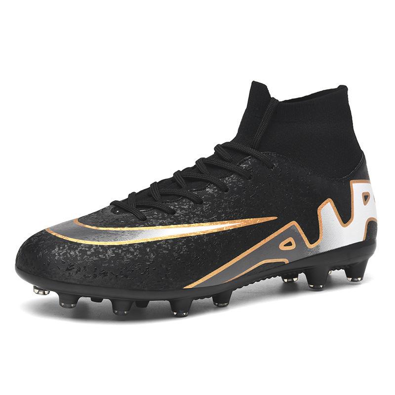 2025 new high-top football shoes AG long nails TF broken nails youth men's and women's shoes training competition sports shoes