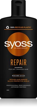 

Syoss Repair regenerating shampoo for dry and damaged hair TU прозрачный