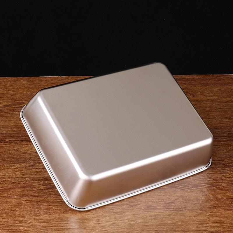 Stainless Steel Refrigerator Meat Storage Box Food Storage Containers With Lid Refrigerator Organizer Container Kitchen Storage