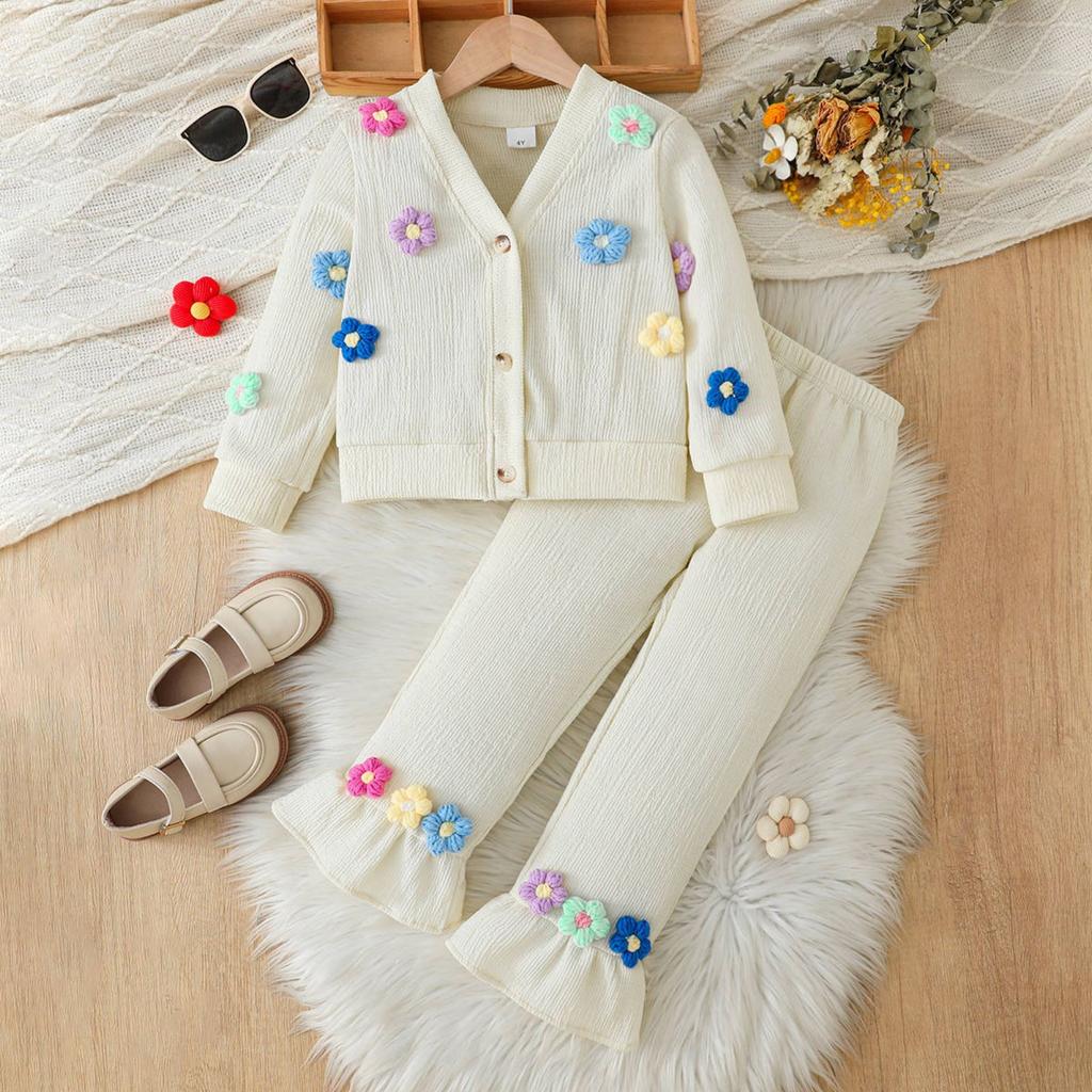 Kids' Long-Sleeve Top Set - Casual, Stylish & Versatile Children's Outfit