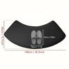 Non-slip Shower Room Door Mat Curved Toilet Bathroom Foot Mat PVC Bathroom Mat  Entrance Mat