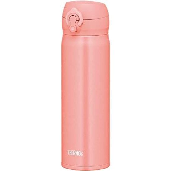 Thermos Insulated Vacuum Bottle 0.5L Coral Easy Clean Detachable Spout Lightweight One-Touch Open Stainless Heat Retention Cold JNL-505 CRL