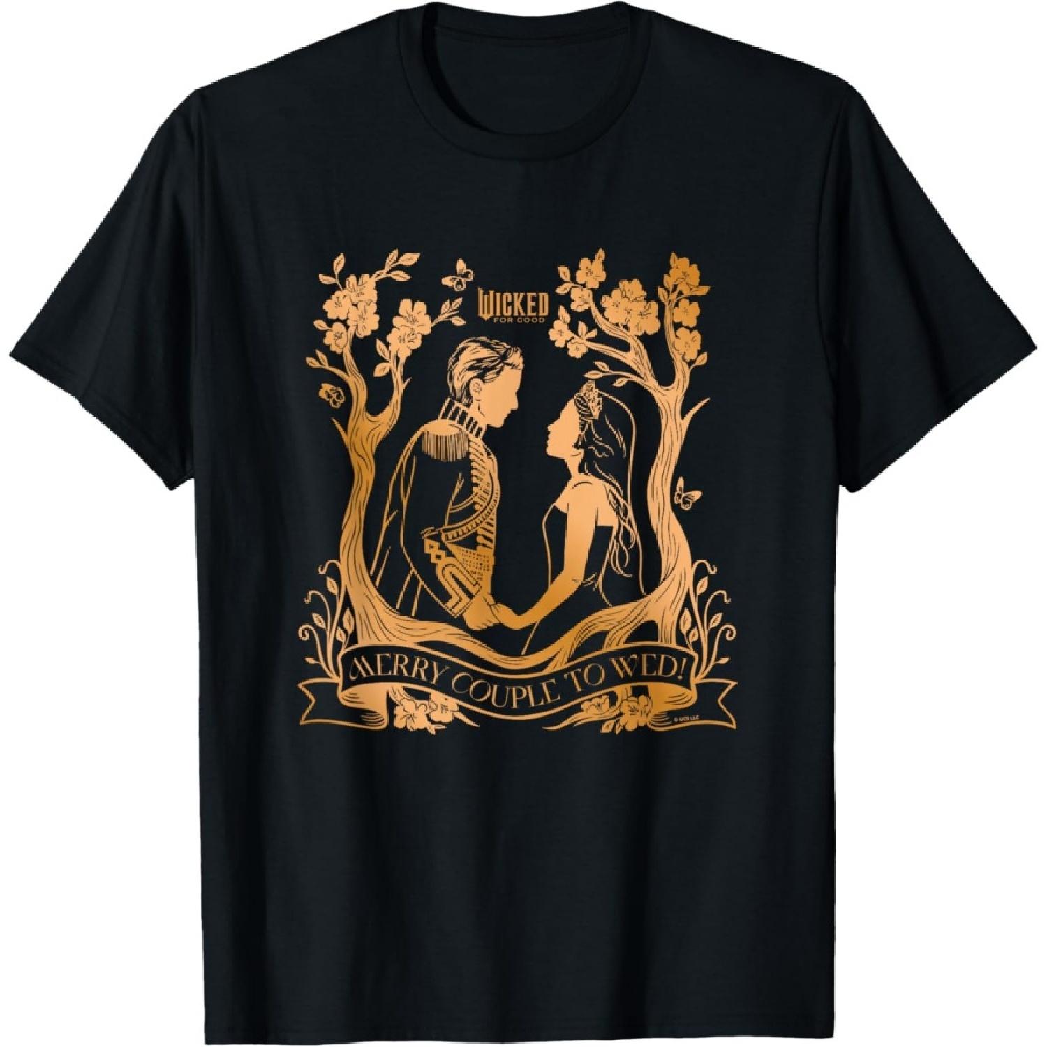 Wicked_ For Good Glinda & Fiyero To Wed T-Shirt S
