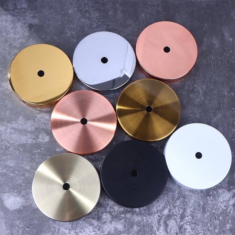 Black Silver Bronze Ceiling Plate Wall Sconce Mount Diy Light Fittings Lamp Base Vintage Pendant Lamp 100*20Mm Disc Base