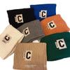 C-Shaped Wool Knit Headband: Women's Autumn Winter Windproof Forehead Protector and Hairband
