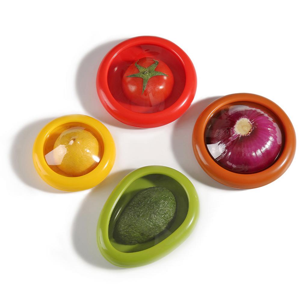 Silicone Fruit Storage Box Refrigerator Storage Kitchen Gadgets Suitable for Lemon and Other Food