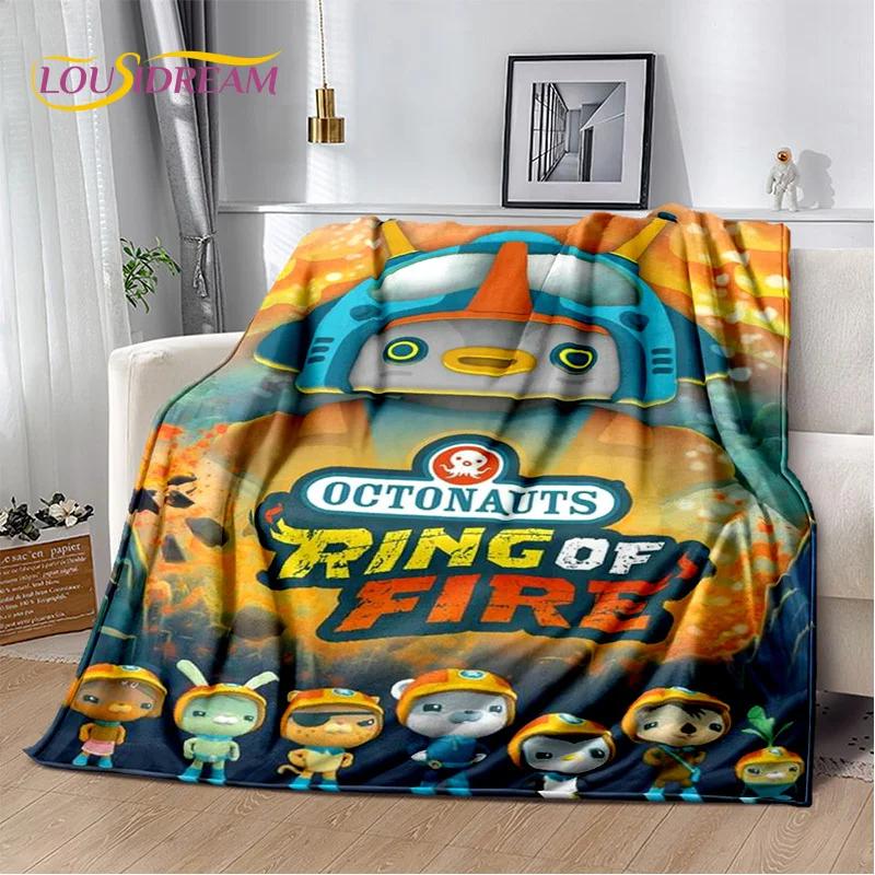 Coperta Bambino Carina The Octonauts Barnacles, Morbida Coperta Plaid per Casa Camera da Letto Letto Divano Picnic Viaggio Ufficio Coperta