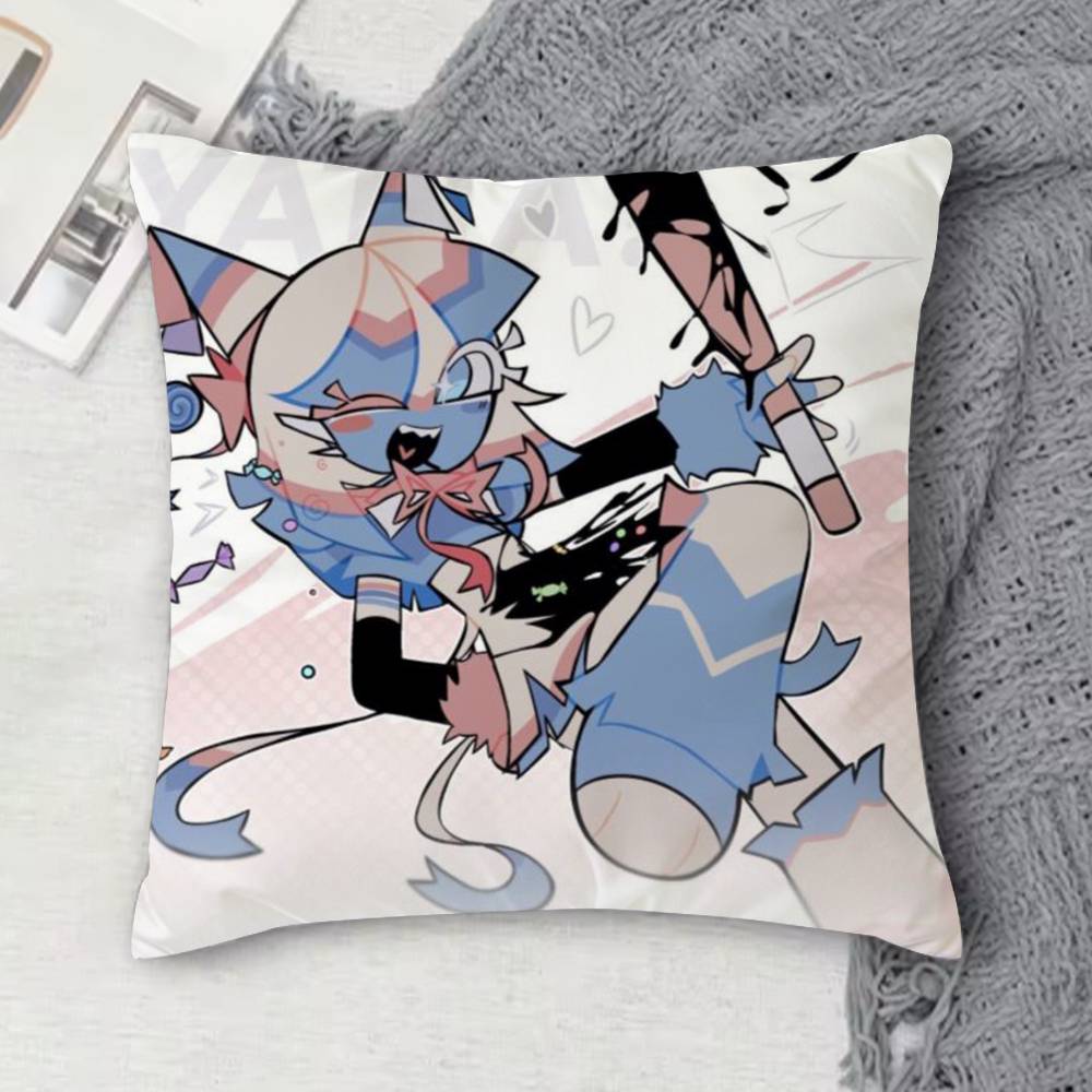 Yatta Anime Double-Sided Printed Square Decorative Cushion Cover For Sofa Living Room Home Decor