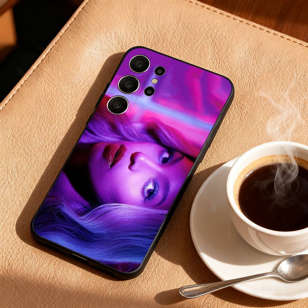 Singer B-Beyonce Cowboy Carter Phone Case For Samsung S25,24,23,22,30,21,10,9,Ultra,Plus,Lite,FE Soft Black Case