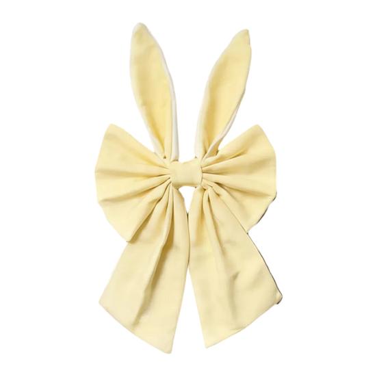 

16 Inch Easter Wreath Bows Happy Easter Bunny Ear Bow for Tree Topper Decorative Fabric Bow for Spring Holiday Front Door Wall Window Indoor Outdoor B