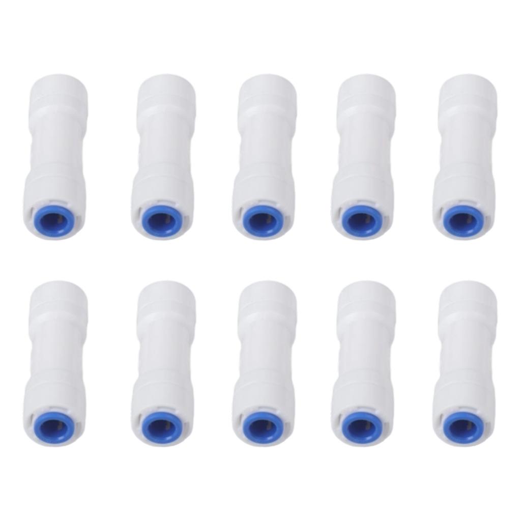 Straight Check Valve Quick Connect Check Valve Compatible With 1/4" PE Pipes Easy Installation 1/4 Inch Plumbing Connector