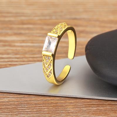

Nidin High Quality Irregular Opening Adjustable Rhinestone Ring 15 Styles Luxury Fashion Engagement Wedding Party Jewelry Gift