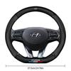 Universal Car Steering Wheel Cover Carbon Fiber Leather Auto Interior For Hyundai Tucson Accent Elantra Santa fe Sonata I10 I20 E6