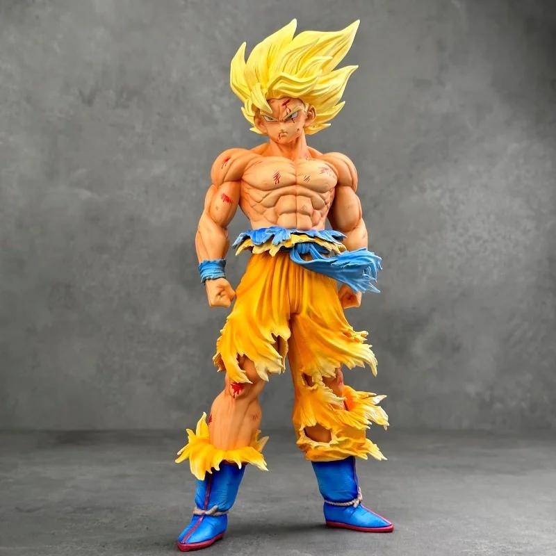 Dragon Ball Z Son Goku PVC Tryb Kolekcjonerski Zabawka Prezent Ręcznie robiona Super Saiyan Goku Figurka Akcji Statua Ozdoba na Biurko