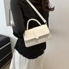 Chic Urban Minimalist Women's Small Square Handbag Woven Design For Everyday Use