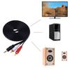 3.5mm Plug Jack Connector To 2RCA Male Music Stereo Adapter Cable Audio AUX Line for Phones TV Sound Speakers